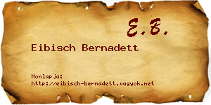 Eibisch Bernadett névjegykártya